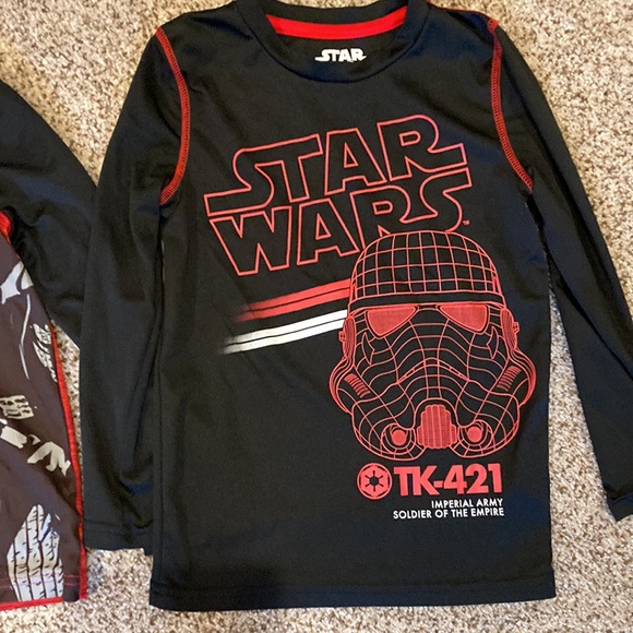 Star Wars size 6 long sleeve shirts. Two - Picture 3 of 3